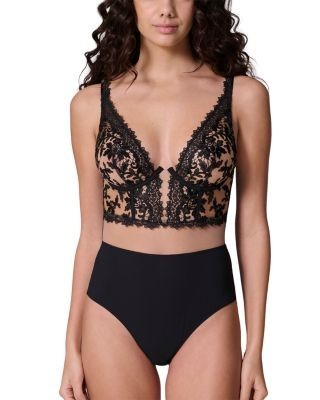 Simone Perele Fantasme Embroidered Lace Bodysuit