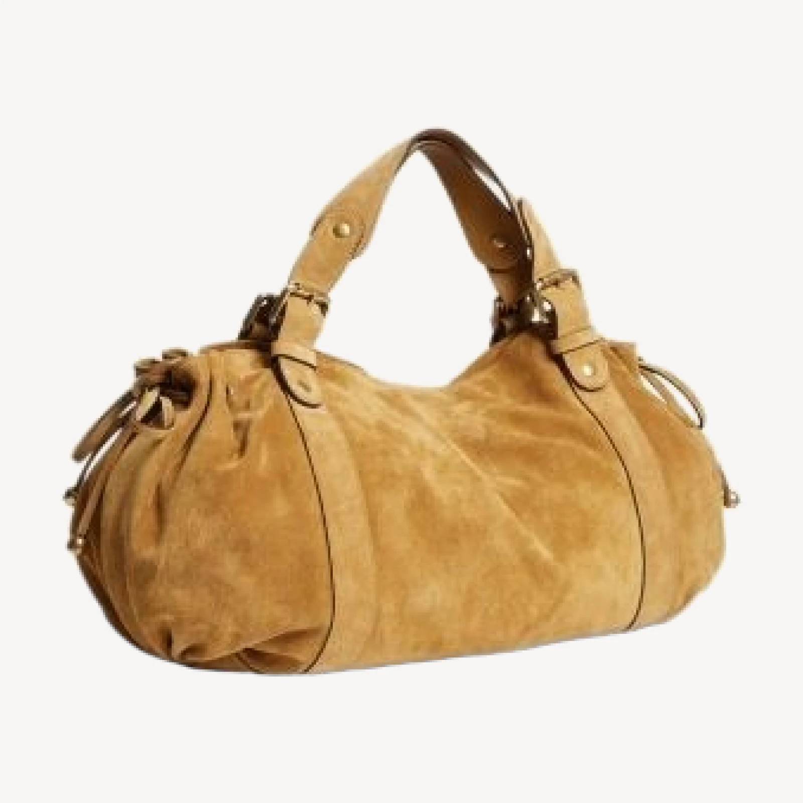Gerard Darel 24H Suede Handbag