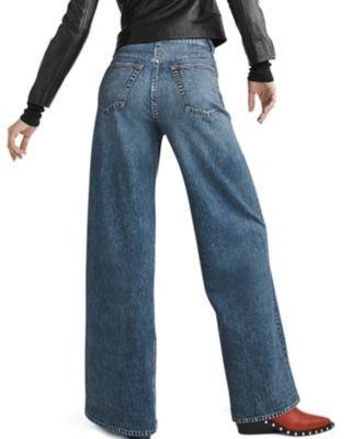 rag & bone Miramar Sofie High Rise Wide Leg Sweatpant Jeans in Kimber Wash