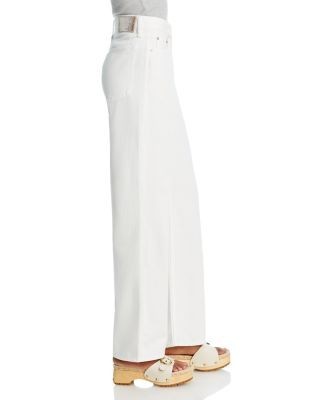 rag & bone Featherweight Logan High Rise Jeans in Optic White