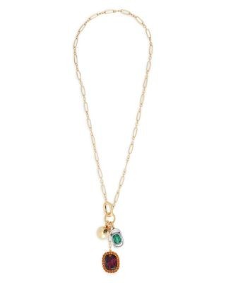 Kurt Geiger London Stone Charm Pendant Necklace, 30