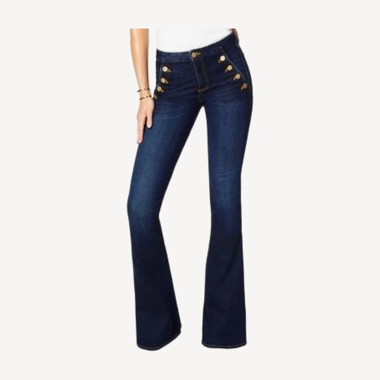 Ramy Brook Helena High Rise Flare Jeans in Dark Rinse