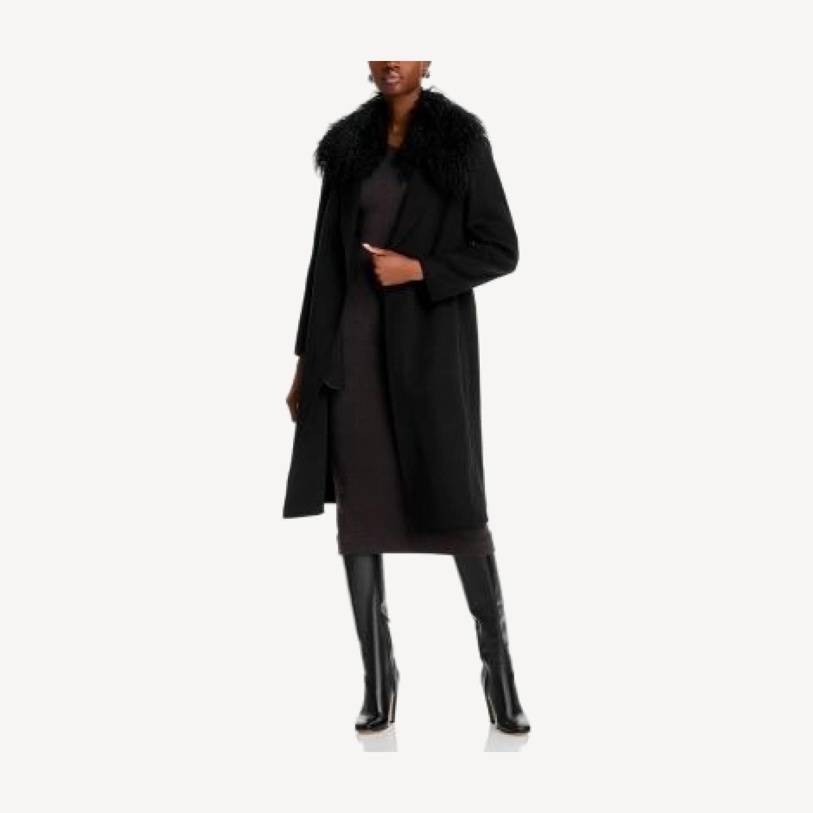 Kobi Halperin Shirley Shearling Collar Coat