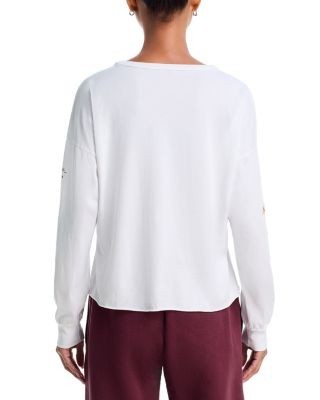 Aqua Emma Horse Elements Cotton Long Sleeve Tee - Exclusive
