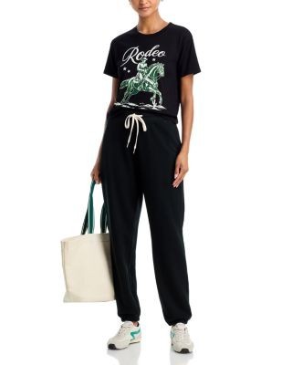 Aqua Olivia Rodeo Horse Cotton Tee - Exclusive