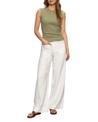 Sanctuary The Linen Marine Wide Leg Pants