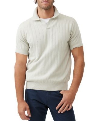 Rodd & Gunn Freys Crescent Knit Short Sleeve Polo Sweater