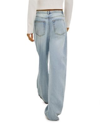 Rails Normandie High Rise Wide Leg Jeans in Sunkissed Blue