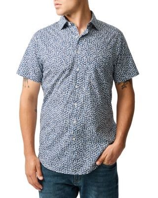 Rodd & Gunn Bentham Printed Short Sleeve Button Front Shirt