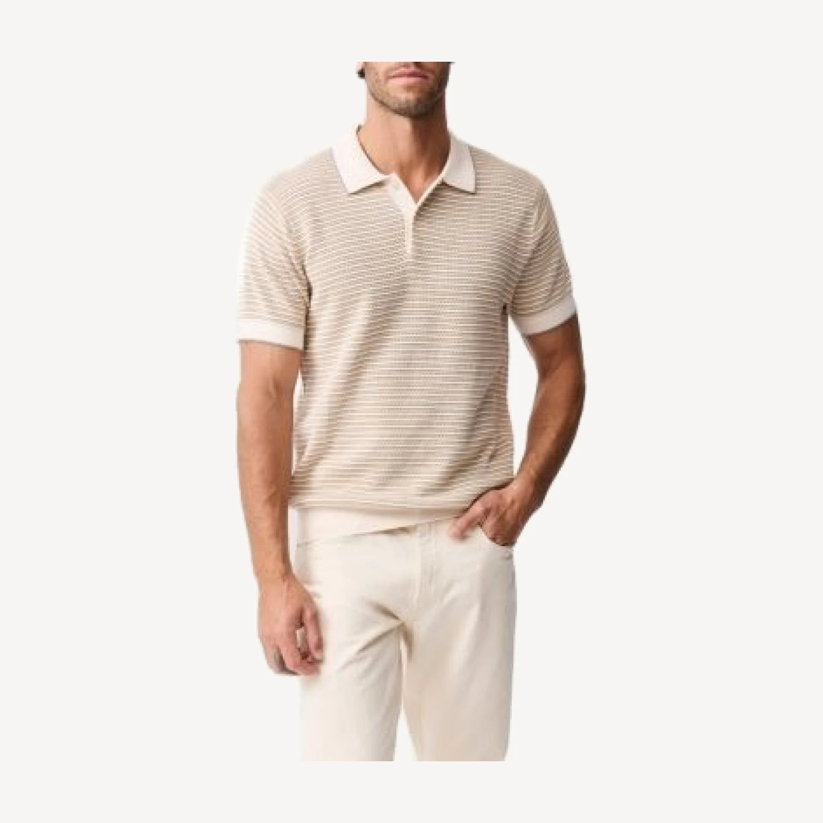 Rodd & Gun Oyster Island Striped Polo