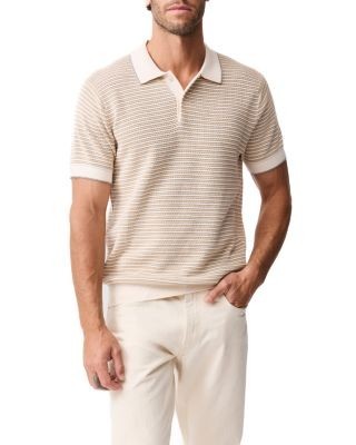 Rodd & Gun Oyster Island Striped Polo