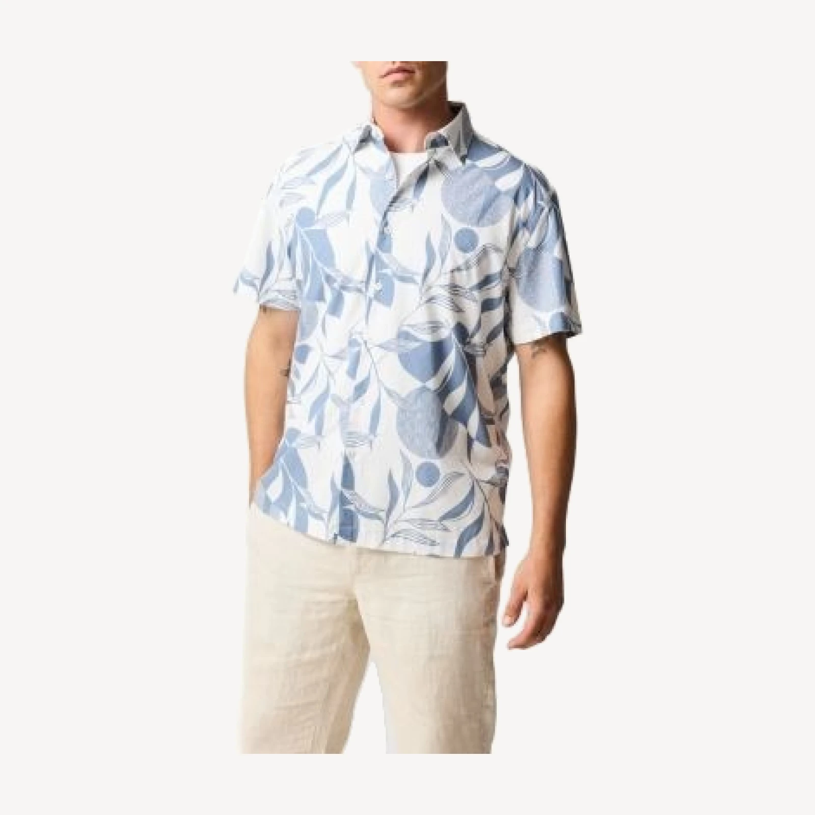 Rodd & Gun Carrington Printed Stonewash Shirt
