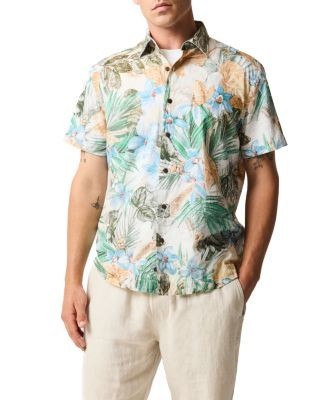 Rodd & Gunn Otokia Botanical Print Short Sleeve Shirt