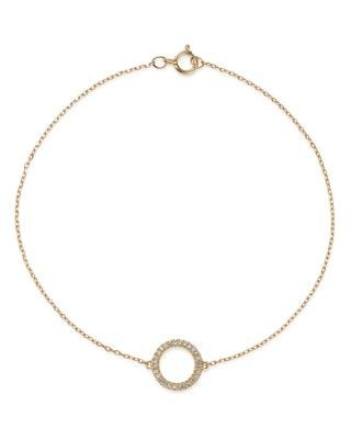Bloomingdale's Fine Collection Diamond Circle Bracelet in 14K Yellow Gold, 0.08 tcw