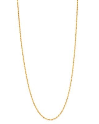 Bloomingdale's Fine Collection Solid Glitter Chain Necklace in 14K Yellow Gold