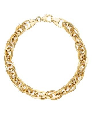 Bloomingdale's Fine Collection 14K Yellow Gold Oval Links Chain Bracelet