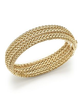 Bloomingdale's Fine Collection 14K Yellow Gold 3-Row Link Bangle