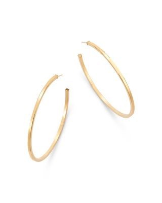 Bloomingdale's Fine Collection Square Tube Hoop Earrings in 14K Yellow Gold