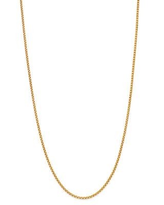 Bloomingdale's Fine Collection Box Link Chain Necklace in 14K Yellow Gold, 22