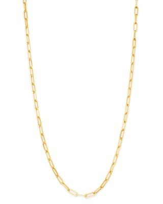 Bloomingdale's Fine Collection Paper Clip Link Chain Necklace in 14K Yellow Gold