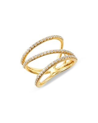 Bloomingdale's Fine Collection Diamond Diagonal Ring in 14K Yellow Gold, 0.50 tcw