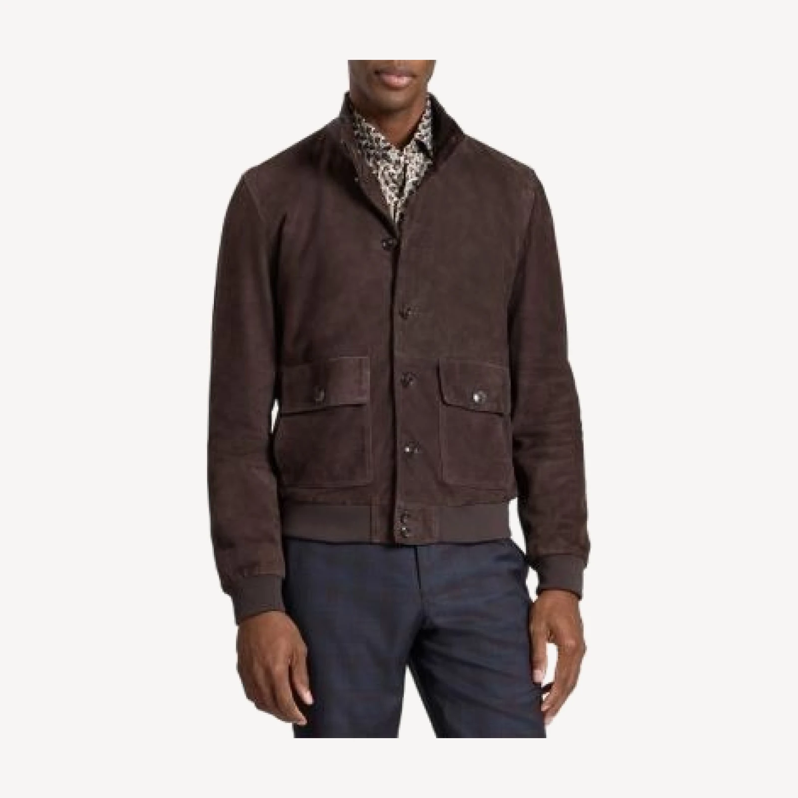 Ted Baker Weir Suede Bomber Jacket