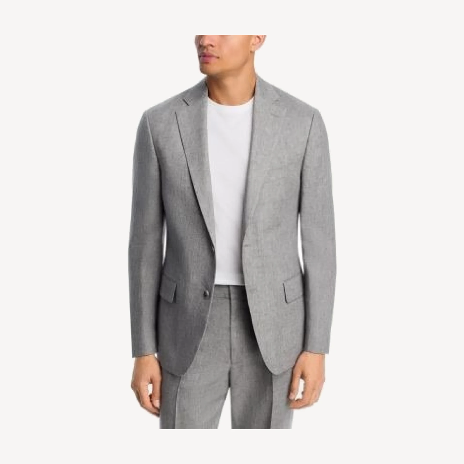Vince Delave Linen Slim Fit Suit Jacket