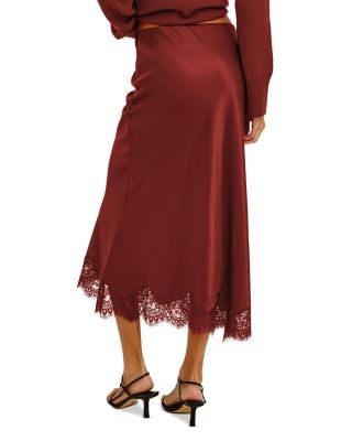 Rails Lace Trim Midi Skirt