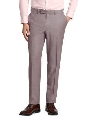 Ted Baker Winter Modern Fit Sharkskin Mauve Suit Pants