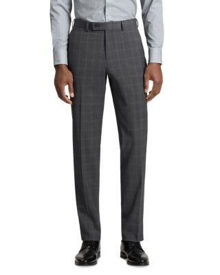 Ted Baker Modern Fit Windowpane Plaid Suit Pants