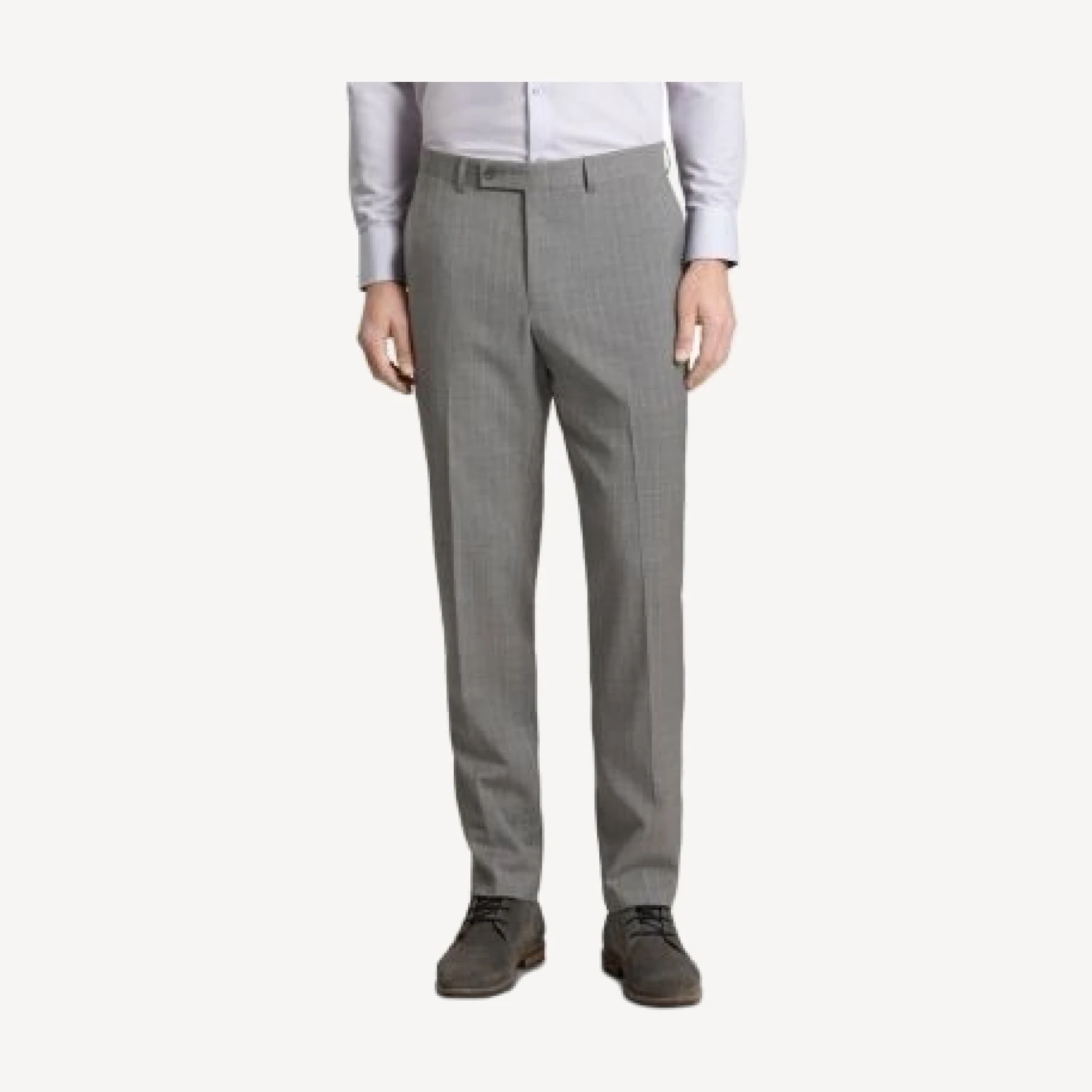 Ted Baker Winter Modern Fit Gray & White Stripe Suit Pants