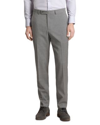 Ted Baker Winter Modern Fit Gray & White Stripe Suit Pants