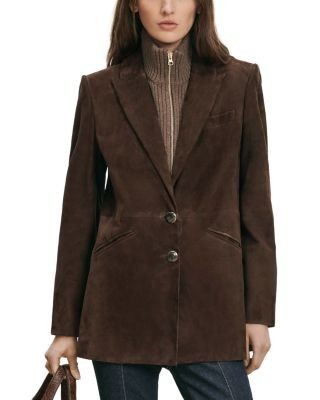 Veronica Beard Maci Suede Dickey Jacket