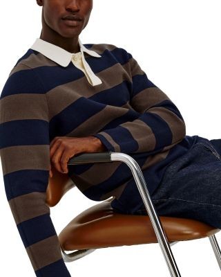 Rails Luther Relaxed Fit Striped Polo Sweater