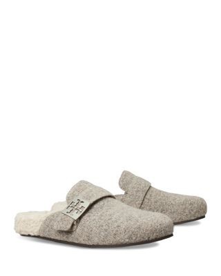 Tory Burch Women's Mellow Faux Shearling Mule Flats