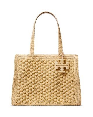 Tory Burch Ella Hand Crochet Straw Tote Bag