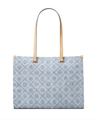 Tory Burch T Monogram Denim Tote
