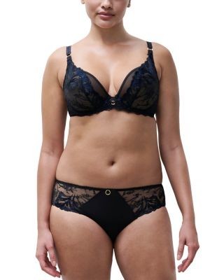 Chantelle Illusion Lace Unlined Plunge Underwire Bra