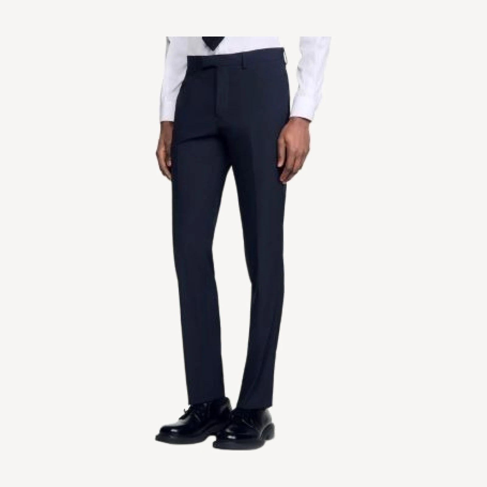 Sandro Formal Regular Fit Wool Trousers