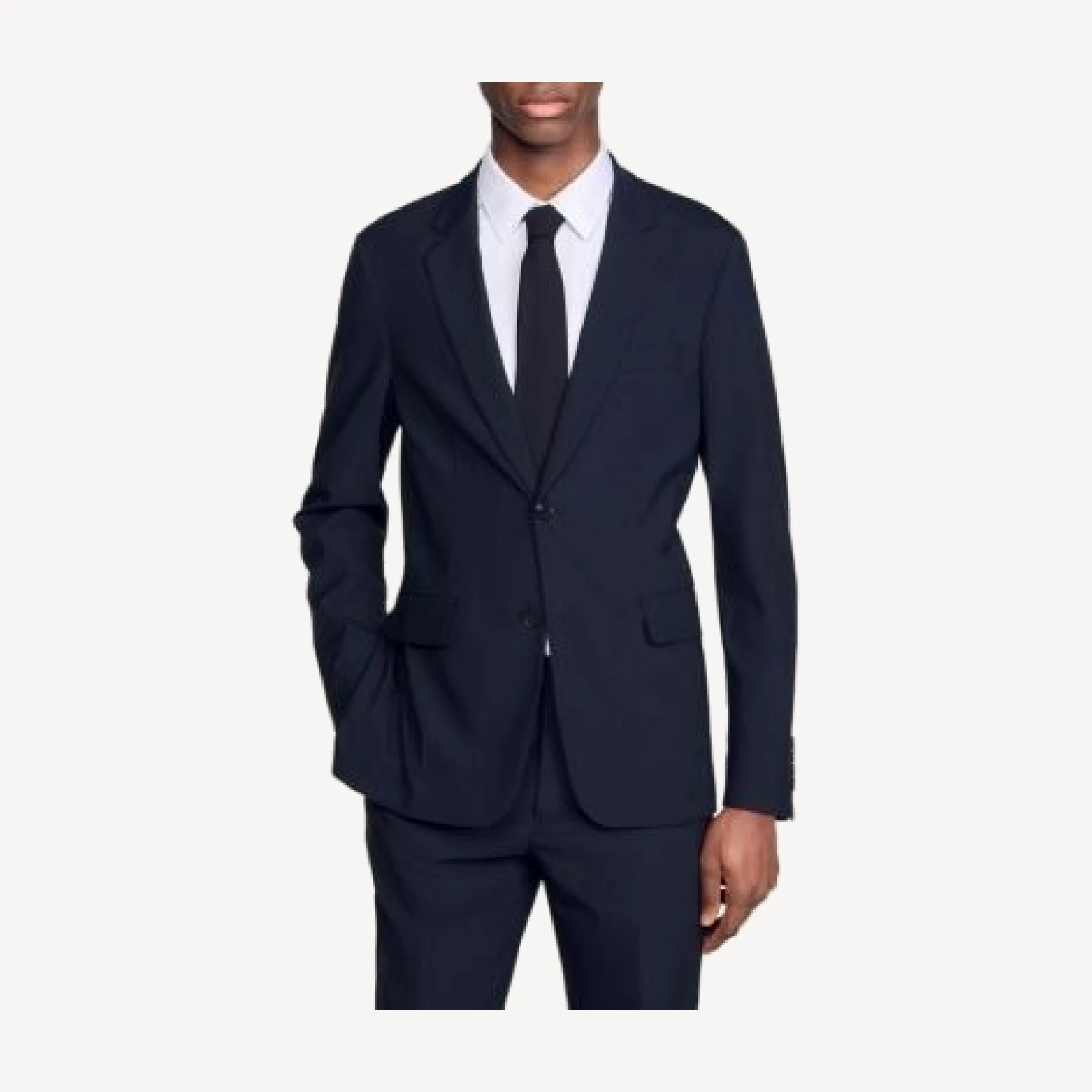 Sandro Unstructured Wool Suit Jacket