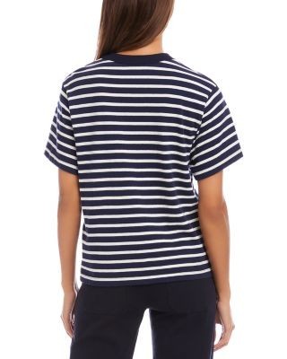 Karen Kane Stripe Short Sleeve Top
