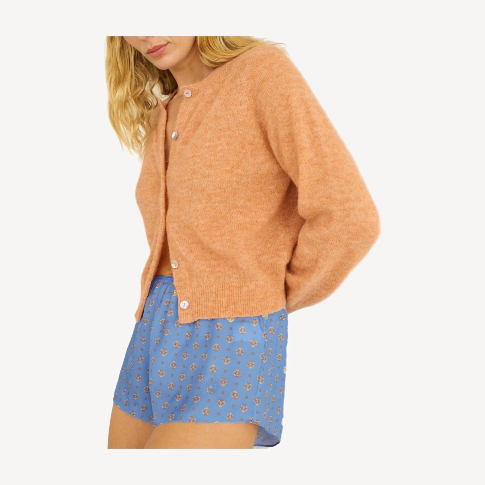 PETRA CARDIGAN -- CORAL