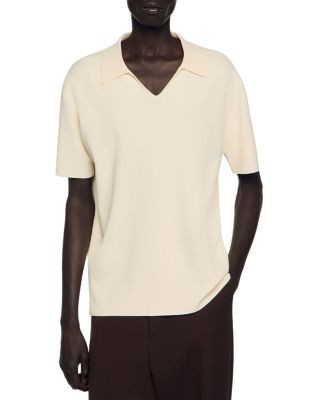 Sandro Stretch Knit Polo Shirt