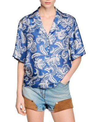Sandro Floral Print Shirt