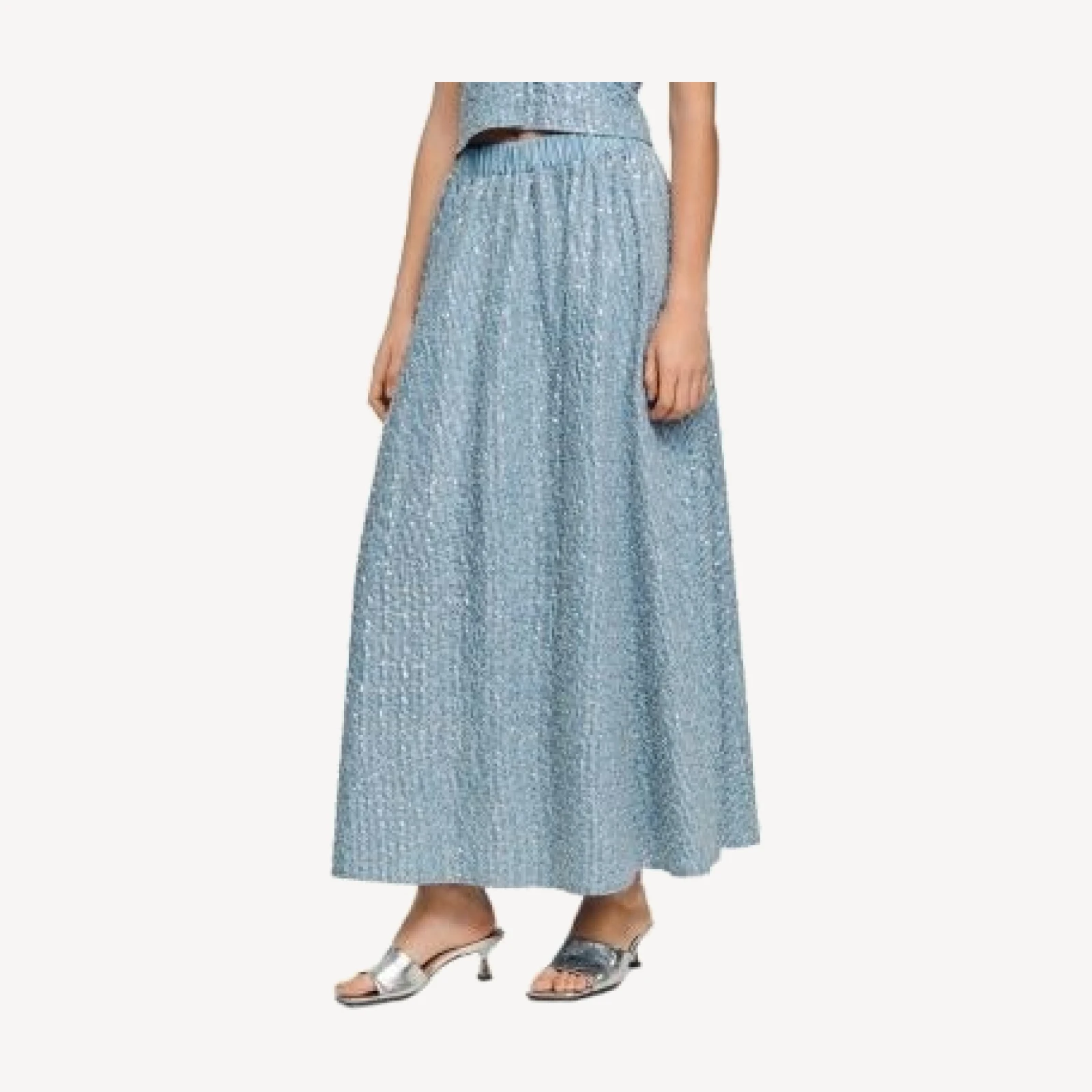 Sandro Isea Sequin Maxi Skirt