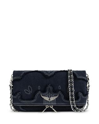 Zadig & Voltaire Rock Denim Clutch