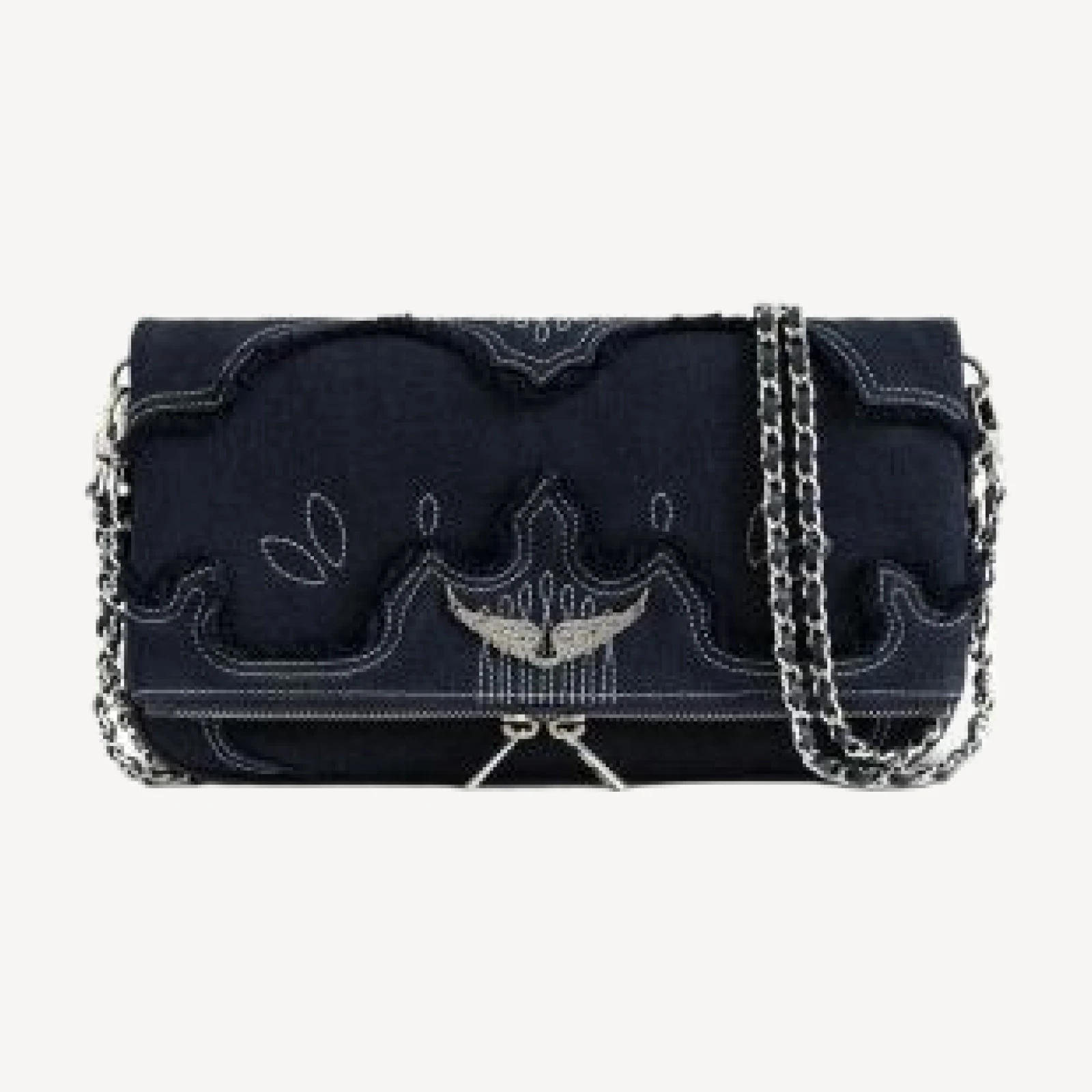 Zadig & Voltaire Rock Denim Clutch