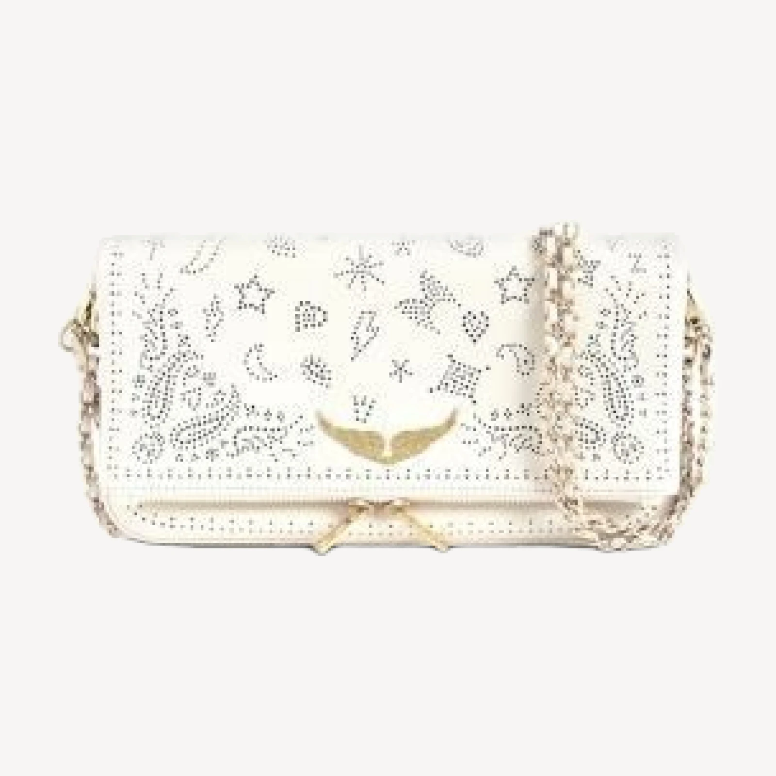Zadig & Voltaire Rock Perfo Leather Clutch