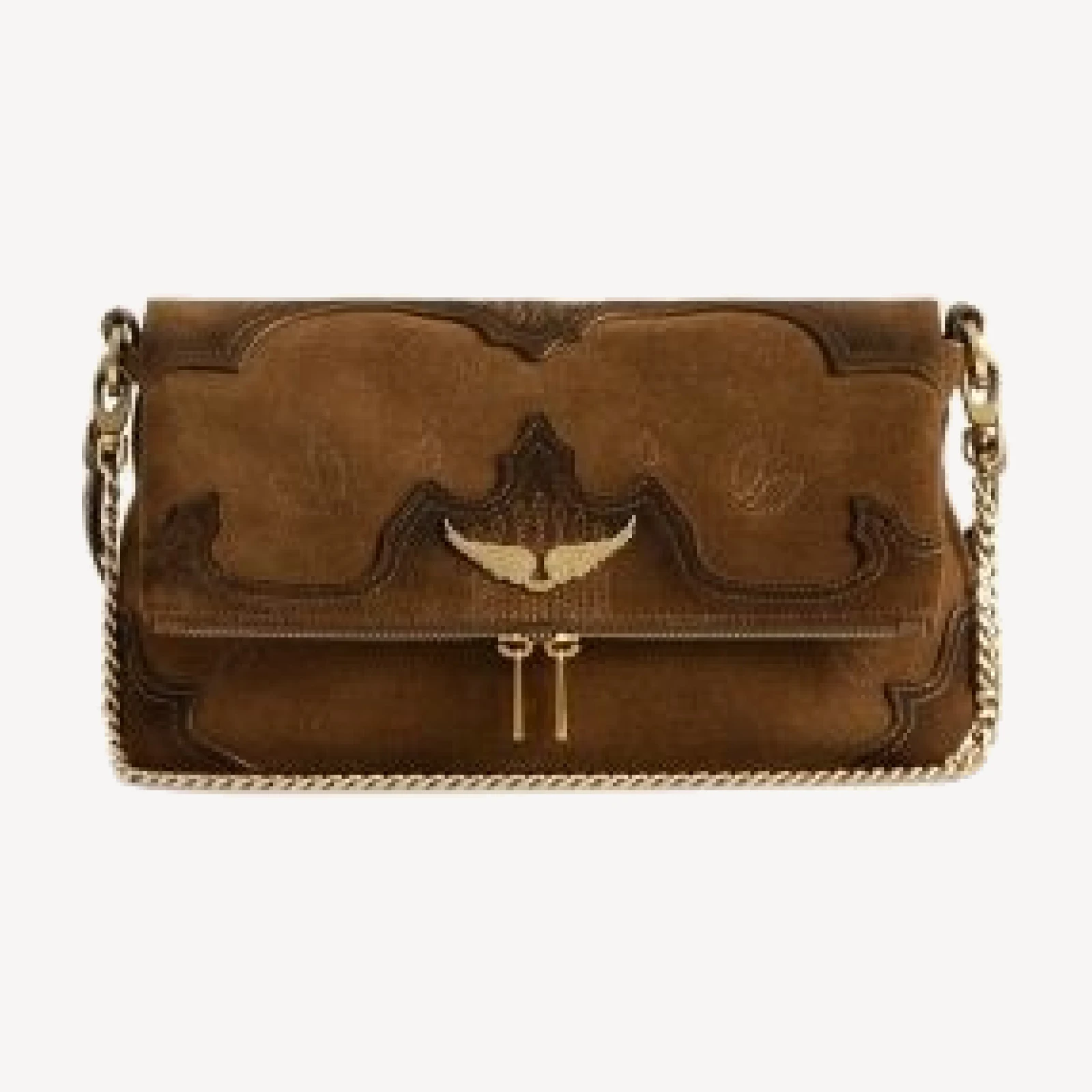 Zadig & Voltaire Rocky Ii Western Suede Shoulder Bag