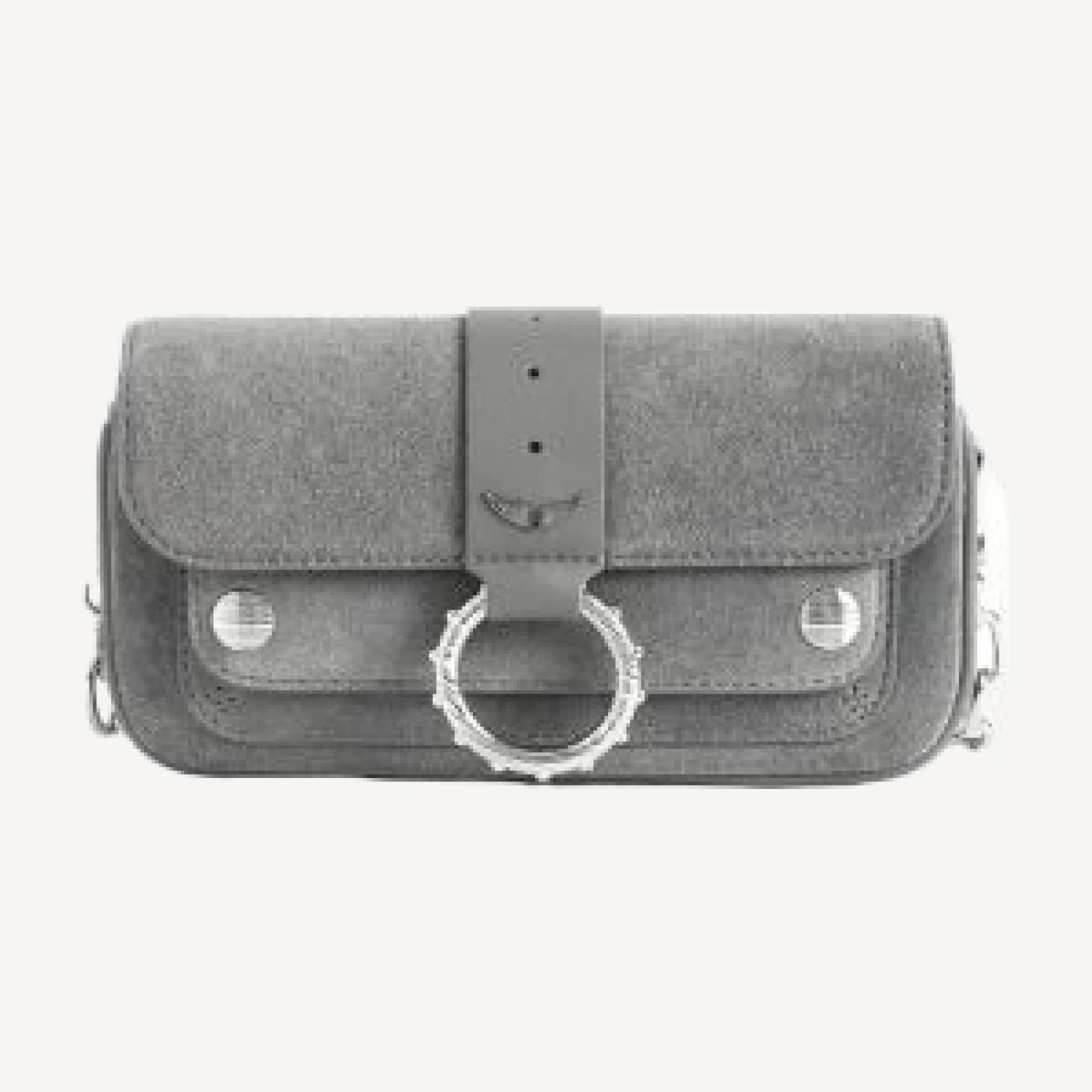 Zadig & Voltaire Kate Suede Continental Wallet